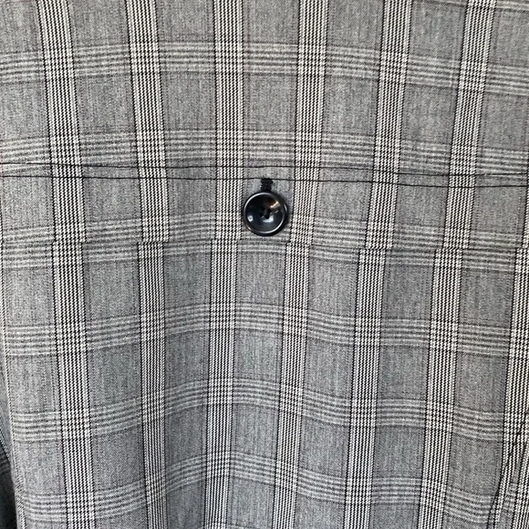 Reitmans Grey Black and White Buttoned & Belted Jacket Blazer, Size 13 - Picture 10 of 14